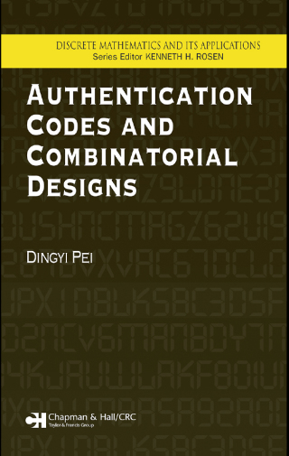 Immagine di copertina: Authentication Codes and Combinatorial Designs 1st edition 9781584884736