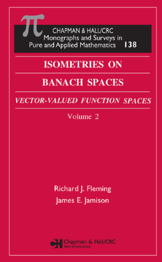 Cover image: Isometries in Banach Spaces 1st edition 9781584883869