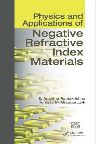 Cover image: Physics and Applications of Negative Refractive Index Materials 1st edition 9780367577483