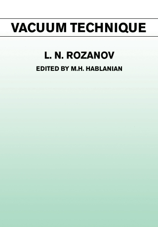 Cover image: Vacuum Technique 1st edition 9781138381308