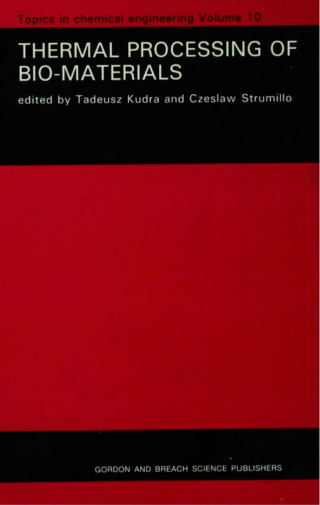 صورة الغلاف: Thermal Processing of Bio-Materials 1st edition 9789056991050