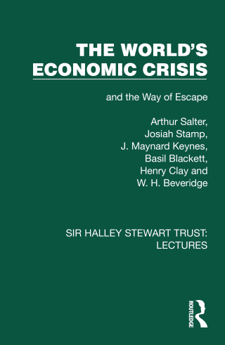 Cover image: The World's Economic Crisis 1st edition 9781032873862