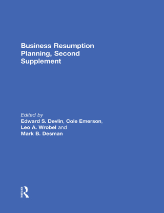 Cover image: Business Resumption Planning, Second Supplement 1st edition 9780849398353