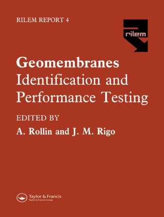 Imagen de portada: Geomembranes - Identification and Performance Testing 1st edition 9780367864019
