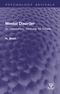 صورة الغلاف: Mental Disorder 1st edition 9781032895666