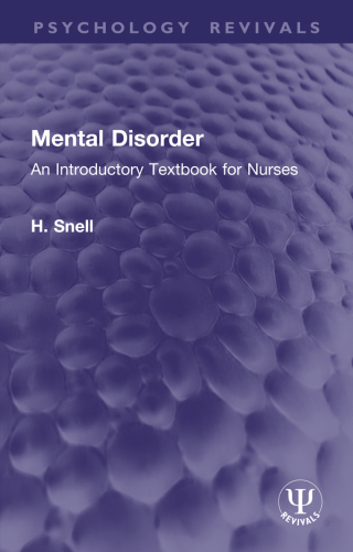 Cover image: Mental Disorder 1st edition 9781032895666