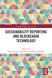 Cover image: Sustainability Reporting and Blockchain Technology 1st edition 9781032457109