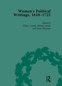 Imagen de portada: Women's Political Writings, 1610-1725 Vol 3 1st edition 9781138766280