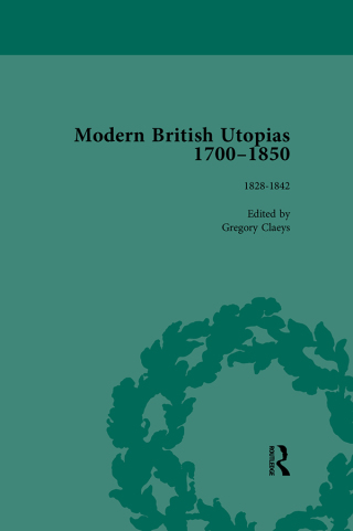 Cover image: Modern British Utopias, 1700-1850 Vol 7 1st edition 9781138755390