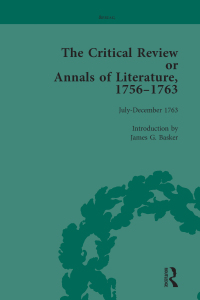 Cover image: The Critical Review or Annals of Literature, 1756-1763 Vol 16 1st edition 9781138759183