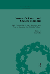 Cover image: Women's Court and Society Memoirs, Part I Vol 1 1st edition 9781138766174