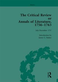 Cover image: The Critical Review or Annals of Literature, 1756-1763 Vol 4 1st edition 9781138759213