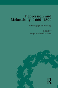 Cover image: Depression and Melancholy, 1660-1800 vol 3 1st edition 9781138752481