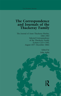 Cover image: The Correspondence and Journals of the Thackeray Family Vol 2 1st edition 9781138758933