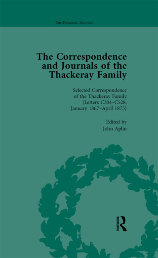 Cover image: The Correspondence and Journals of the Thackeray Family Vol 3 1st edition 9781138758940