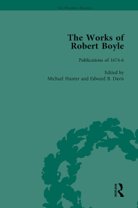 Imagen de portada: The Works of Robert Boyle, Part II Vol 1 1st edition 9781138764750