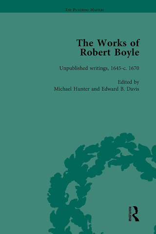 Omslagafbeelding: The Works of Robert Boyle, Part II Vol 6 1st edition 9781138764804