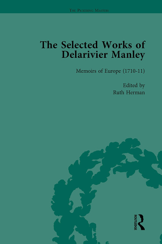 Immagine di copertina: The Selected Works of Delarivier Manley Vol 3 1st edition 9781138762756