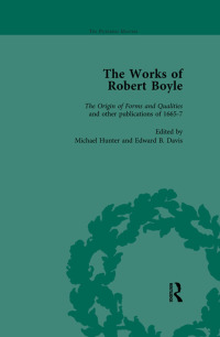 Titelbild: The Works of Robert Boyle, Part I Vol 5 1st edition 9781138764729