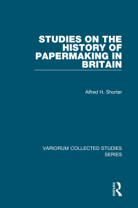 Cover image: Studies on the History of Papermaking in Britain 1st edition 9780860783862