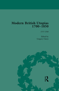 Cover image: Modern British Utopias, 1700-1850 Vol 3 1st edition 9781138755352