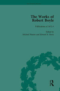 Cover image: The Works of Robert Boyle, Part I Vol 7 1st edition 9781138764743