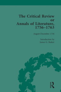 Cover image: The Critical Review or Annals of Literature, 1756-1763 Vol 2 1st edition 9781138759190