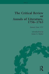 Cover image: The Critical Review or Annals of Literature, 1756-1763 Vol 3 1st edition 9781138759206