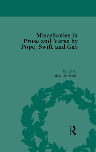 Cover image: Miscellanies in Prose and Verse by Pope, Swift and Gay Vol 4 1st edition 9781138755291