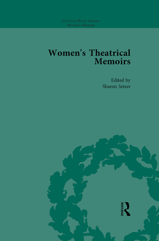 Imagen de portada: Women's Theatrical Memoirs, Part I Vol 1 1st edition 9781138766303