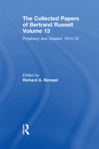 Imagen de portada: The Collected Papers of Bertrand Russell, Volume 13 1st edition 9780415104630