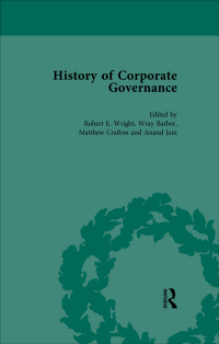 Cover image: The History of Corporate Governance Vol 5 1st edition 9781138760776