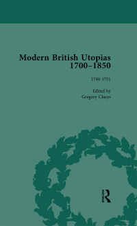 Imagen de portada: Modern British Utopias, 1700-1850 Vol 2 1st edition 9781138755345