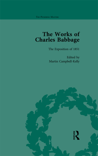 Cover image: The Works of Charles Babbage Vol 10 1st edition 9781138763692