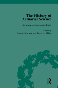 Cover image: The History of Actuarial Science Vol IV 1st edition 9781138646698