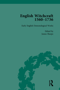 Cover image: English Witchcraft, 1560-1736, vol 1 1st edition 9781138753235