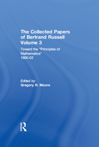 Imagen de portada: The Collected Papers of Bertrand Russell, Volume 3 1st edition 9780415094054