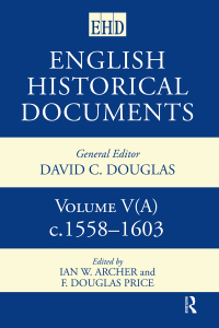 Imagen de portada: English Historical Documents 1558-1603 1st edition 9780415350976