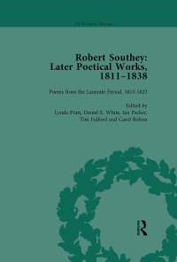 Cover image: Robert Southey: Later Poetical Works, 1811-1838 Vol 3 1st edition 9781138756663