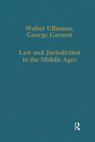 Imagen de portada: Law and Jurisdiction in the Middle Ages 1st edition 9780860782315