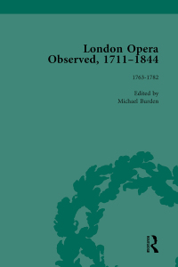 Imagen de portada: London Opera Observed 1711-1844, Volume II 1st edition 9781138754911