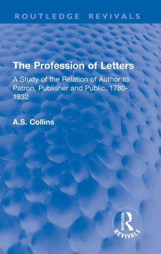 Cover image: The Profession of Letters 1st edition 9781032908540
