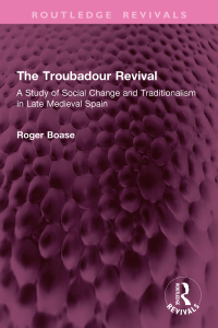 Cover image: The Troubadour Revival 1st edition 9781032904429