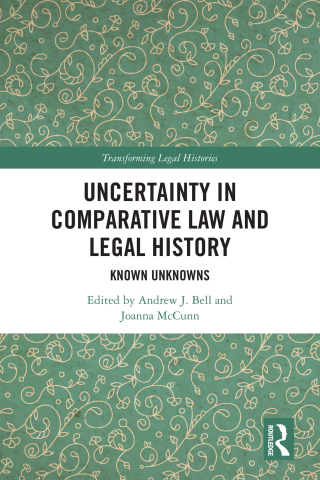Cover image: Uncertainty in Comparative Law and Legal History 1st edition 9781032873756
