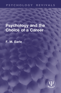 Cover image: Psychology and the Choice of a Career 1st edition 9781032938660