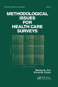 Immagine di copertina: Methodological Issues for Health Care Surveys 1st edition 9780824773236