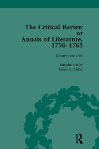 Cover image: The Critical Review or Annals of Literature, 1756-1763 Vol 15 1st edition 9781138759176