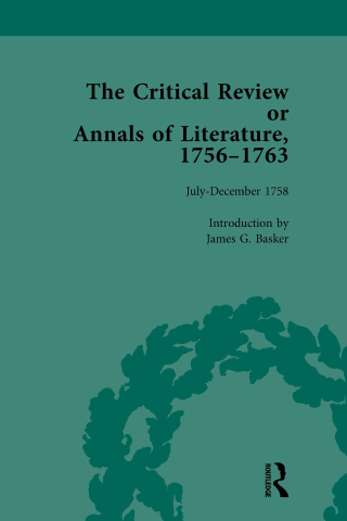Omslagafbeelding: The Critical Review or Annals of Literature, 1756-1763 Vol 6 1st edition 9781138759237