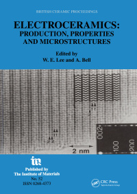 Cover image: Electroceramics - Production, properties and microstructures 1st edition 9780901716422