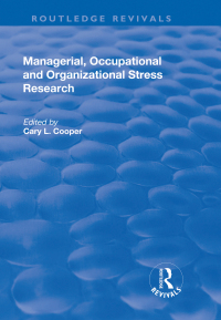 Imagen de portada: Managerial, Occupational and Organizational Stress Research 1st edition 9781138717671